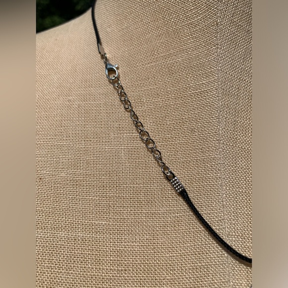 Handmade Dagger Opalite Resin Crystal Amulet Necklace & Triangle & Circle Charm - Picture 12 of 13